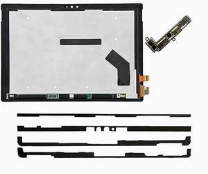 Replacement for Microsoft Surface Pro 4 1724 12.3 inch LCD LED Display Touch Screen Digitizer Assembly (with Touch Plate and Adhesive Stripe)