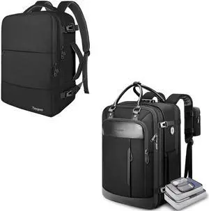 Taygeer Airplane Approved Travel Laptop Backpack for Men Women & Expandable Anti-Theft Carry on Backpack for Men Women