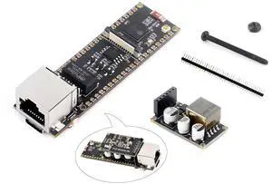 ESP32-S3 Ethernet Development Board, 10/100Mbps RJ45 Ethernet Port, 240MHz Dual Core Processor, Onboard Type-C Port & TF Card Slot, Support W-i-F-i & BLE & Ethernet Communication, with POE Module