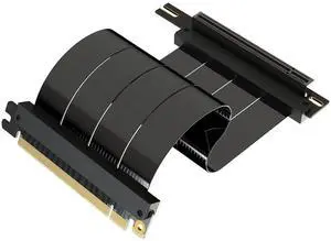 Yunir Ultra PCIe 4.0 X16 Riser Cable [RTX4090 RX6950XT x570 B550 Z690 Tested] Shielded High-Speed Vertical Mount Gaming PCI Express Gen4|Universal 90 Degree Socket (20cm / 7.8") 3.0 Gen3 Compatible