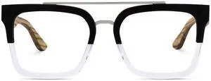 Zeelool Aviator Blue Light Blocking Glasses for Men, Retro Glasses Computer Eyeglasses with Anti UV, Eyestrain and Glare Lens ZJGX642196-02B