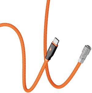ZGCINE USB-C to BMPCC Cable Dummy Battery Cable(braided wire for Blackmagic Pocket Cinema Camera 4K/6K Weipu 2 Pin Female to USBD PD Power Cable from V Mount Battery