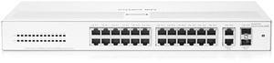 HPE Networking Instant On Switch Series 1430 26-Port Gb Unmanaged Layer 2 Ethernet Switch | 26x 1G | 2X SFP Uplink Ports | Fan-Less | US Cord (R8R50A#ABA)