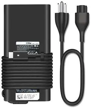 130W AC Adapter for Dell Laptop Charger USB C - Dell Computer Charger for XPS 15 17 9500 9520 9570 9575 9730 9530 9510 Precision 5550 5560 5570 3560 3570 3571 2in1 Latitude Type C Power Cord