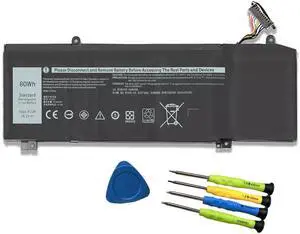 1F22N Laptop Battery Replace for Dell Alienware 2018 M15 G5 5590 G7 7590 7790 R2 R1 2019 P79F M17 P37E P37E001 5590-D2783W D2743B D2843W Series 01F22N 06YV0V 6YV0V 0HYWXJ HYWXJ JJPFK 8622M XRGXX