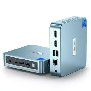 PELADN Mini PC,N100(up to 3.4GHz),8GB DDR4/256GB SSD,Type-C/Dual HD,Mini Desktop Computer,4K/60Hz Triple-Display USB3.0/BT4.2/WiFi Mini Computers for Home Business