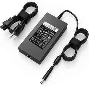 Original Replacement 180W Dell Laptop Charger Fit for Dell Alienware 13 15 17 R1 R2 R3 R4 R5 G3 G5 G7 Precision 7510 7710 7520 7530 OptiPlex 3011 AIO Inspiron One 2350 2320 DA180PM111 Power Cord