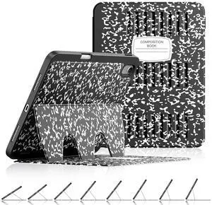 Supveco Case for iPad (A16) 11-inch 2025 and iPad 10th Generation 10.9 inch (2022) with Pencil Holder,Multi Angles Magnetic Stand,Shockproof Protection Cover with Auto Sleep/Wake-Book Black