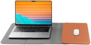 Orbitkey Hybrid Laptop Sleeve | Portable Desk Mat and Laptop Sleeve (Terracotta, 16")