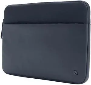 Incase A.R.C. Sleeve with ReSpun Recycled Polyester - 15 inch and 16 inch MacBook/Laptop & iPad/Tablet Case - Cushioned Faux Fur Lining, External Zippered Slip Pocket - Navy