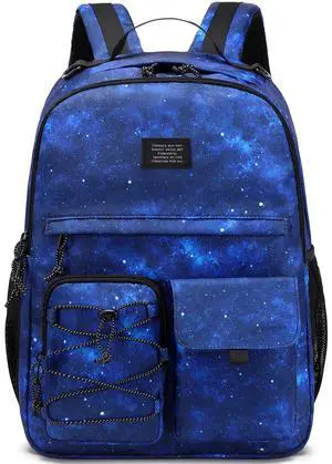 Lohol Galaxy Backpack for Kids Teen Boys Girls, Daypack with 1Anti Theft Pocket for Travel School (Galaxy E)