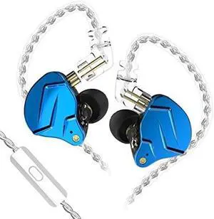 KZ ZSN PRO X Earphone with 1BA and 1DD, KZ High Fidelity in Ear Earbuds High Resolution in Ear Monitor Headphone (with Mic, Blue)