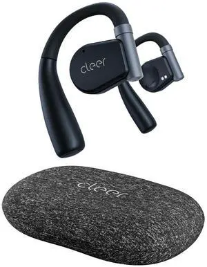 Cleer ARC II Open Ear Headphones, True Wireless Ear Buds with Dual Mic, Sweat Resistant, Multi-Point Connect, 35 Hrs Playtime, Secure Fit, Bluetooth 5.3 Earbuds with Ear Hooks, Preset EQs, Blue
