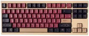 Japanese Keycaps 129 Keys PBT Red Samurai Keycap Set Fit for 61/64/87/104/108 Cherry Mx Switches Mechanical Keyboard