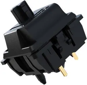 Gateron Oil King V2 Switch for Mechanical Gaming Keyboard,20mm Black-Plated Spring Compatible 5-Pin 55gf Pre Lubed Linear Switches(45Pcs)