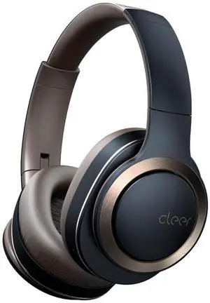Cleer Enduro ANC Noise Cancelling Over the Ear Bluetooth Headphones with Mic, 60 Hrs Playtime, Noise Canceling, Ambient EQ Modes, Hi-Res Audio, Deep Bass, Multi-Point Connect, Bluetooth 5.0, Dark Navy