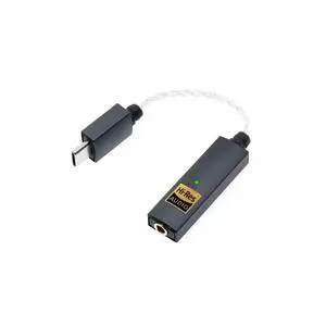 iFi GO Link - Portable DAC & Headphone Amplifier - USB-C to 3.5mm Adapter - Improve Sound from Any Device - Gold-Plated 3.5mm Headphone Socket  Supports Hi-Resolution 32-bit/384kHz/DSD256/MQA