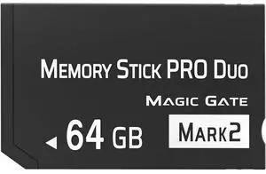 Original 64GB Memory Stick pro Duo (Mark2) for PSP Accessories/Camera