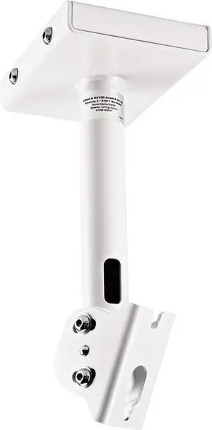 K&M König & Meyer 24496.000.57 Speaker Ceiling Mount with Clamping Bracket for Loudspeakers and Ceiling Speakers | Adjustable Swivel Area of +/-45° | Holds up to 55 lbs | German Made | White