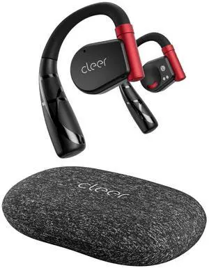 Cleer ARC II Sport Open Ear Headphones, True Wireless Ear Buds with Dual Mic, Sweat Resistant, Multi-Point Connect, 35 Hrs Playtime, Secure Fit, Bluetooth 5.3 Earbuds with Ear Hooks, Preset EQ, Black