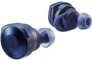 Audio-Technica ATH-CKS5TWBL Solid Bass Wireless in-Ear Headphones, Blue