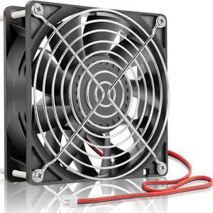 GDSTIME 140mm High Static Pressure Cooling Fan 2-Pin 140x140x38mm DC 12V Ball Bearing for Radiator Heatsink
