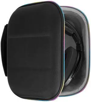 Geekria Shield Headphones Case Compatible with Sennheiser HD400PRO, HD560S, HD598, HD 599SE, HD280PRO, HD 600, Replacement Hard Shell Travel Carrying Bag with Cable Storage (RGB)
