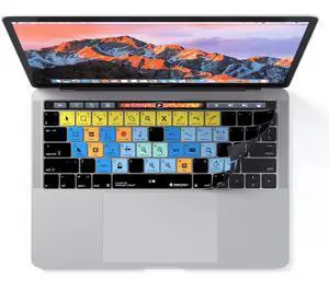 Keyboard Cover Designed for Steinberg's Cubase FITS Apple MacBook Pro with Touch Bar 13" & 15" | Shortcut Skin & Protection