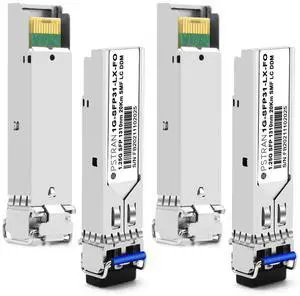 OPSTRAN 1000BASE-LX/LH SFP Optical Transceiver Module Compatible with Fortinet FN-TRAN-LX FG-TRAN-LX FR-TRAN-LX 1G SFP 1310nm 20km DDM Duplex LC SMF 4 Pack