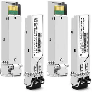 OPSTRAN 1000BASE-SX SFP Optical Transceiver Module Compatible with Fortinet FN-TRAN-SX FG-TRAN-SX FR-TRAN-SX 850nm 550m DDM Duplex LC MMF 4pcs/Pack