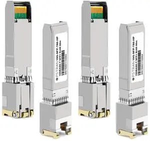 OPSTRAN 10GBASE-T SFP+ RJ45 Copper Transceiver Module Compatible with HPE Aruba ProCurve JL563B 10G SFP+ 80m Cat6a/7 4 Pack