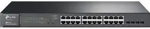 TP-Link 24 Port gigabit PoE switch | 24 PoE+ Port @192W, w/ 4 SFP Slots | Smart Managed | Limited Lifetime Protection | Support L2/L3/L4 QoS, IGMP and LAG | IPv6 and Static Routing (T1600G-28PS)