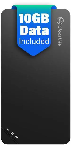 GlocalMe U3 4G LTE Mobile Hotspot Device with 10GB US/CA/MX Data 30 Days, Portable WiFi Hotspot for Travel in 200+ Countries, No SIM Card Needed, 10 Connected Devices, Pocket WiFi (U3 with 10GB)