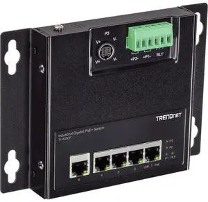 5-PORT INDUSTRIAL GIGABIT POE+ WALL-MOUNTED FRONT ACCESS SWITCH
