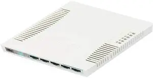 Mikrotik Smart Switch RB260GS CSS106-5G-1S 5X Gigabit Ethernet Smart Switch - SFP Cage - Plastic Case - SwOS