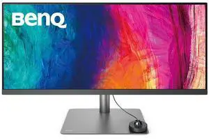 BenQ PD3420Q Ultrawide Creator Monitor for Macbook 34" WQHD 1440p | 100% Rec.709 & sRGB, 98% P3 | IPS | DeltaE 3 | Pantone | AQCOLOR | KVM | Calibration Report | Erognomic | USB-C (65W) | USB Hub