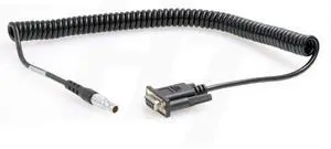 HangTon Coiled Serial Data Collector Cable 0B 5 Pin to RS232 DB9 for Leica Total Station TS10 TS15 TPS800 to Computer PC