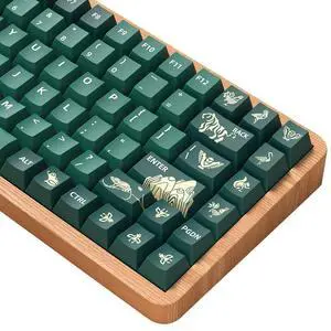 daixiahu Cute Animal Forest Theme keycaps 158 Key PBT keycaps Cherry Custom keycap Set is Suitable for 61/87/104/108 Cherry MX Switch and Other Mechanical Keyboards (Animal)