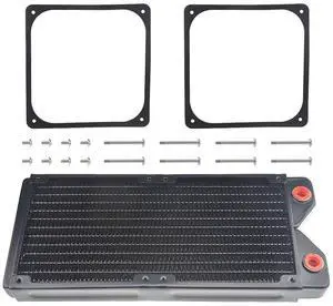 BXQINLENX 240 Pure Copper 12 Pipe Heat Exchanger Radiator for Computer PC CPU CO2 Laser Water Cool System