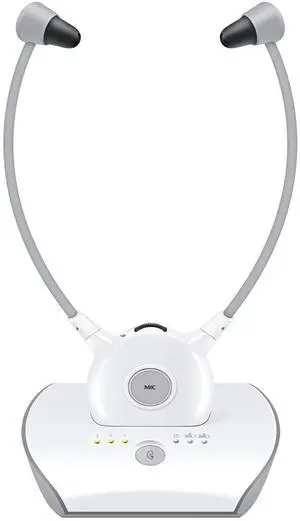 Wireless Headphones for TV, 2.4GHz Wireless TV Voice Highlighting Headphones for Seniors, Easy Pair 100ft Transmit Range with 2 Batteries