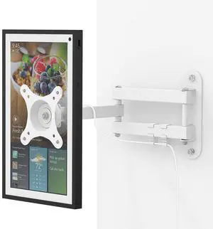 Laivli Wall Mount for Echo Show 15 (1st, 2nd Gen), and Monitors 13"-27", with 15 Inch Extension Arm, Full Motion Adjustable - Easy to Rotate, Swivel, Tilt and Fold, Echo Show 15 Wall Mounting Bracket