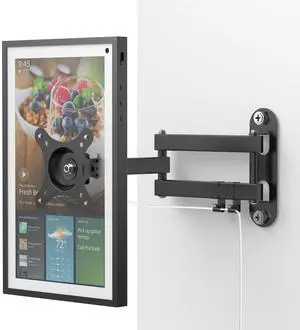 Laivli Wall Mount for Echo Show 15 (1st, 2nd Gen), and Monitors 13"-27", with 15 Inch Extension Arm, Full Motion Adjustable - Easy to Rotate, Swivel, Tilt and Fold, Echo Show 15 Wall Mounting Bracket