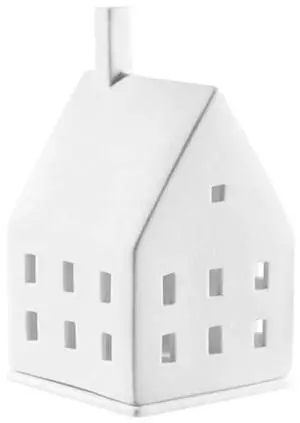 Räder Porcelain Tealight Holder - Lichtzauber, 7 x 7 x 10 cm, White