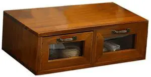 Veemoon 1pc Rack Shelf Bamboo Holder Home Computer Wood Storage Monitor Elevating Organizer with Drawers Tv Drawer for Desk Vintage Stand Screen Adjustable Accessories Tabletop Glass