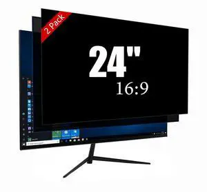 Ceydebne 24 Inch Privacy Screen for Monitor with 16:9 Widescreen Monitor Blue Light Screen Protector - Anti-Glare - Anti-Scratch Protector Film for Data Confidentiality Privacy Shield [2 Pack]