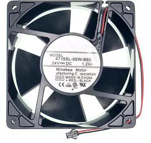 LEYEYDOJX New Cooling Fan for 4715SL-05W-B60 DC24V 1.2A 28.8W 12038 4700RPM,2-Wire Inverter Cooling Fan Size:120 * 120 * 38mm.