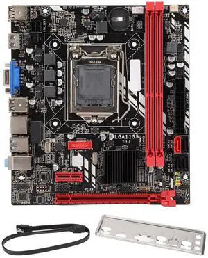 Estink DDR3 Motherboard, B75M Desktop PC Motherboard, Supports 1155 Pins, I3/I5/I7 Processors, 2 DDR3 Memory Slots, High Speed Network, Stable Power, Digital HD Output