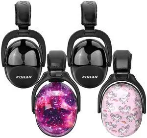 ZOHAN Kids Ear Protection 4 Pack,Kids Noise Canceling Headphone for Concerts, Monster Truck, Fireworks