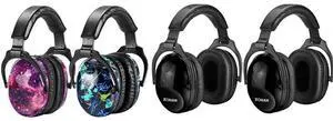ZOHAN Kids Ear Protection 4 Pack(Nebula&Rap&Black&Black)