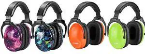 ZOHAN Kids Ear Protection 4 Pack(Nebula&Rap&Green&Orange)